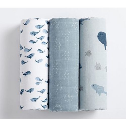 Jack Nautical Swaddle Set Of 3, Swaddle Set, Blue Multi