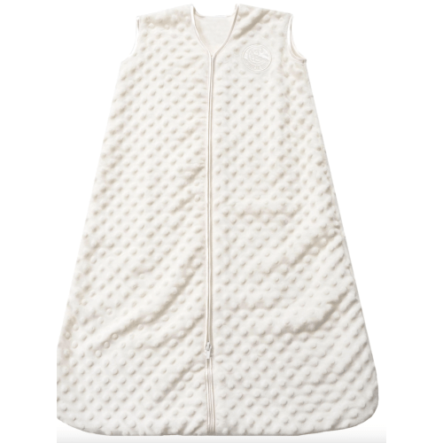 Cream Plushy Dot Velboa Wearable Baby Blanket L | HALO