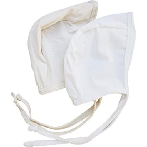 Mali Wear Newborn Baby Cotton Hospital Hat Bonnet Infant Soft Stretchy White Cotton Knit Hat Unisex Natural Baby