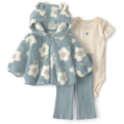 Carter's Baby Girls' 3-piece Bodysuit Pant Sets