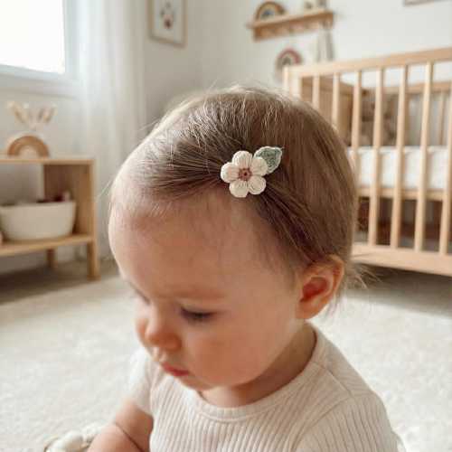 Baby Hair Clip for Little or No Hair, Hairless Baby Bow Clip, Newborn Toddler Hair Accessory Set of 2