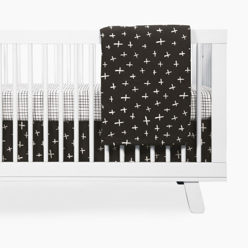 babyletto 2-in-1 Play and Toddler Blanket - Tuxedo Monochrome