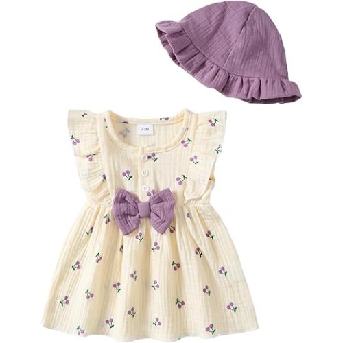 Vestidos para niñas y bebés, ropa de verano, vestido de manga corta estilo boho, vestido de volantes para bebé, lindo conjunto de verano para niñas