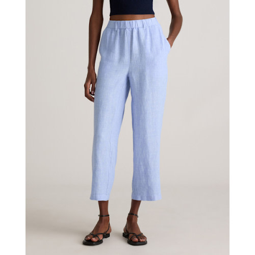 100% European Linen Pants in White