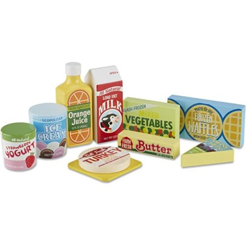 Melissa & Doug Fridge Food Wooden Play Food Set