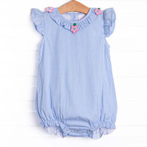 Hawaiian Hibiscus Applique Bubble, Blue – Stitchy Fish