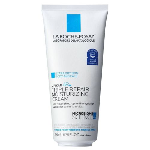 La Roche Posay Lipikar AP+M Triple Repair Body Moisturizing Cream Body and Face Moisturizer for Dry Skin with Shea Butter and Glycerin - 6.76 fl oz