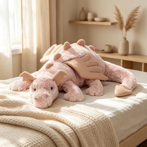 Jellycat Rose Dragon Plush Toy | Soft Blush Pink Dragon with Pastel Wings & Spikes, Cuddly Stuffed Animal, Perfect Fantasy Gift
