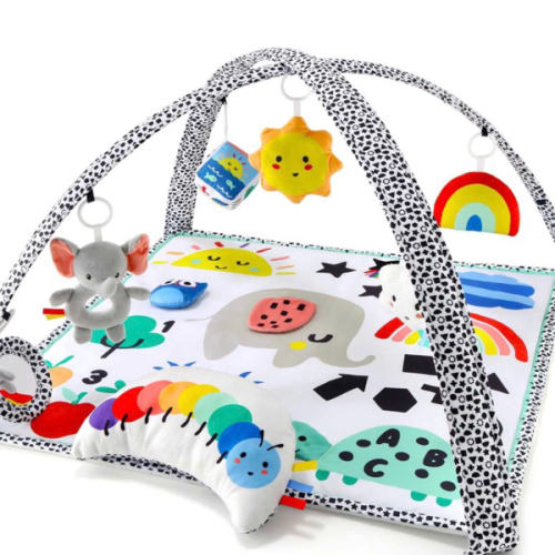 Montessori Elephant Baby Play Gym & 7-in-1 Play Mat