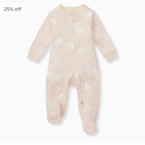 Good Night Sky Organic Cotton Sleep & Play - Ranunculus