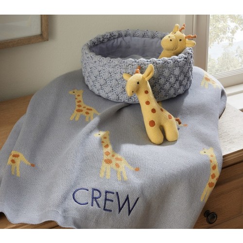 Intarsia Animal Baby Gift Set