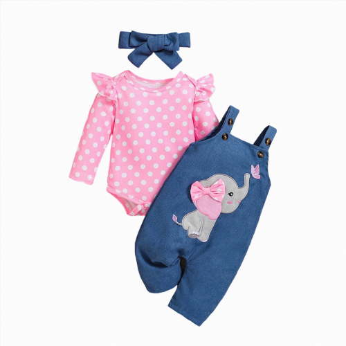JUMEYU Newborn Coming Home Outfit Girl Newborn Outfit Baby Girl Going Home Outfit Ruffle Ribbed Romper Top Floral Pants Set Cute Summer Clothes 0 3 6 9 12 18 Months (Pink,0-3 Months)