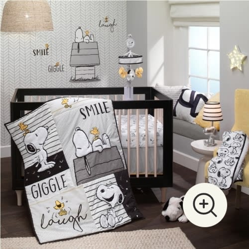 Classic Snoopy 3-Piece Crib Bedding Set