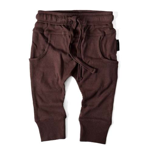 BAMBOO RIBBED JOGGERS - COCOA – REMI + RAE CO.