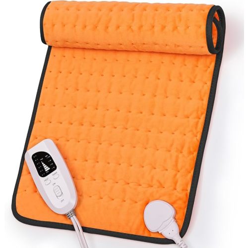 Heating Pad,Electric Heating Pad,Heating Pad for Back,Silvergray,24x12In