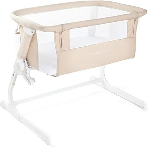 Baby Delight Beside Me Dreamer Bassinet | Bedside Sleeper & Baby Bassinet | 6-Position Height Adjustment | Organic Oat