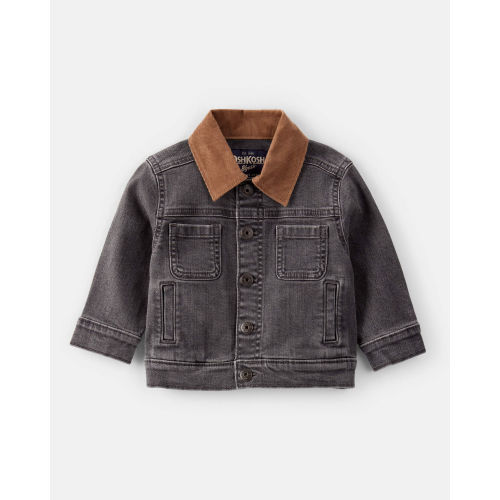 Baby Boy Denim Long-Sleeve Fashion Jacket - Black - OshKosh B'gosh | Carter's