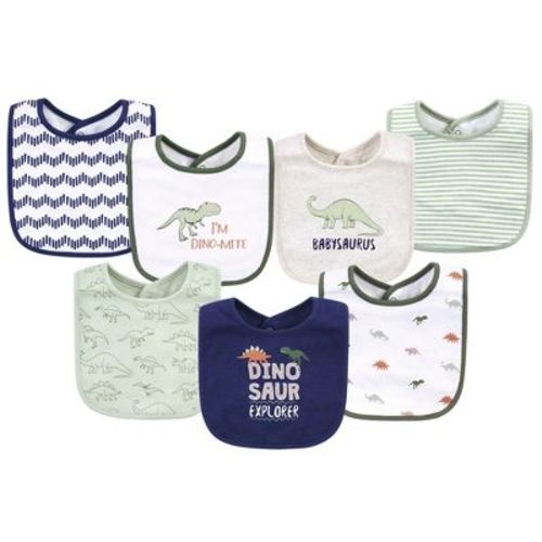 Hudson Baby Infant Boy Cotton Bibs, Dinosaur Explorer, One Size