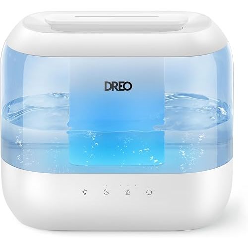 DREO 4L Humidifiers for Bedroom, 36H Runtime, 28 dB Quiet, HM311, Blue