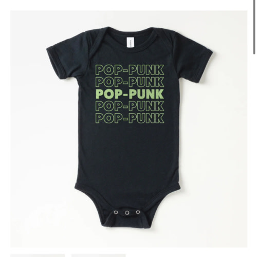 Pop-Punk Shopping Bag Baby Onesie | All The Small Tees