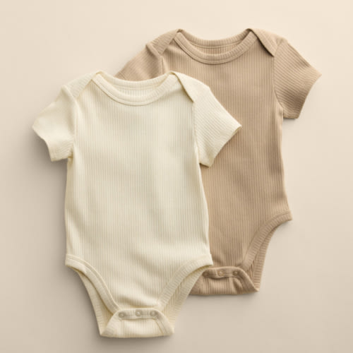 Baby Little Co. By Lauren Conrad 2-Pack Short Sleeve Bodysuits