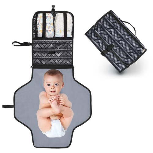Portable Changing Mat Cushioned Diaper Changing Pad with Built-in Pillow Waterproof Baby Travel Changing Station Lightweight Extra Large Mat for Baby and Toddler - Walmart.ca