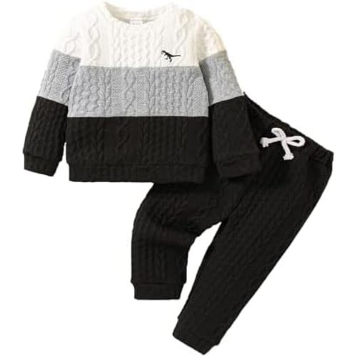 Toddler Baby Boy Clothes Fall Winter 2T 3T 4T Boy Clothes 6 9 12 18 24 Months Boys Pullover Top Pant Outfits
