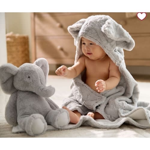 Faux Fur Animal Baby Hooded Towels