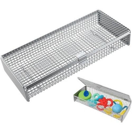 Dishwasher Basket for Small Items, 304 Stainless Steel Dishwasher Basket, Bottle Parts, Scoops, Forks, Chopsticks Cleaning