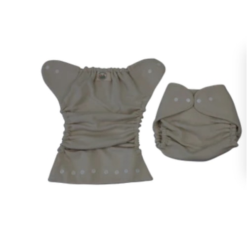 Natural Wool Snap Wrap Diaper Cover