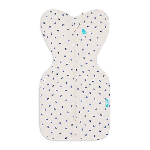 Swaddle Up™ 0.2 TOG Cotton Cream Bugsy Blue
