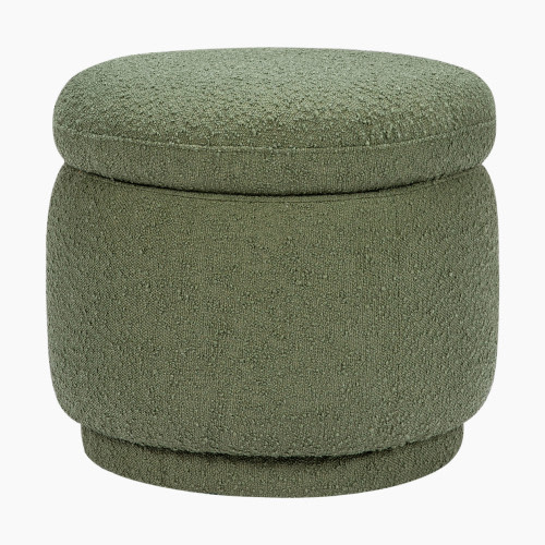babyletto Enoki Storage Ottoman - Olive Boucle