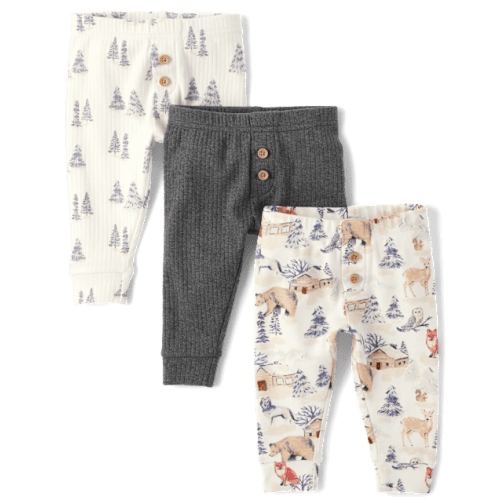 Baby Boys Forest Pants 3-Pack - Homegrown by Gymboree - Multi