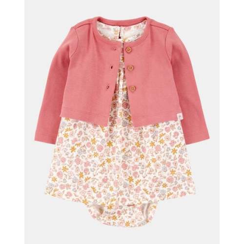Baby 2-Piece Bodysuit Dress & Cardigan Set | Carter's