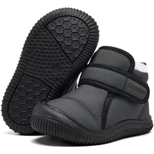 MORENDL Toddler Snow Boots Baby Booties Infant Winter Shoes First Walking Shoes