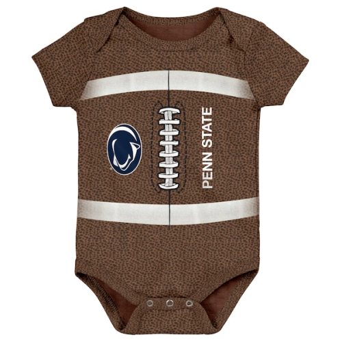 Penn State Nittany Lions Newborn & Infant Catch Me Football Bodysuit - Brown
