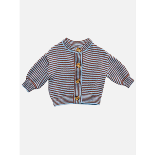EMIL COCO SKY STRIPE CARDIGAN