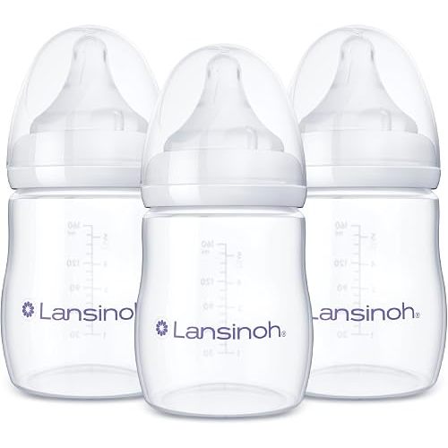 Lansinoh Anti-Colic Baby Bottles, 5 Ounces, 3 Count