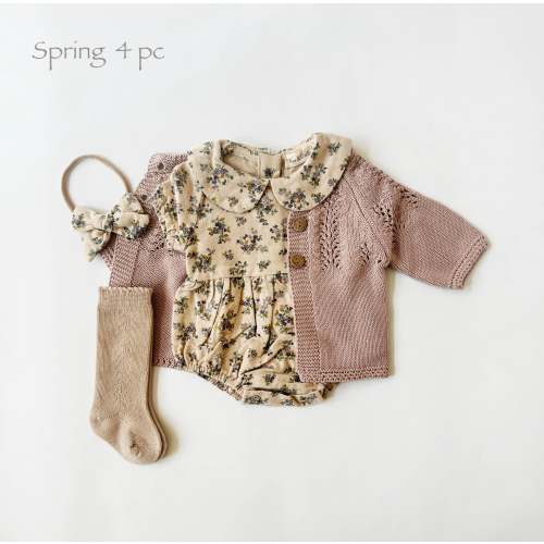 Violetta Romper Set – Olive and Cradle