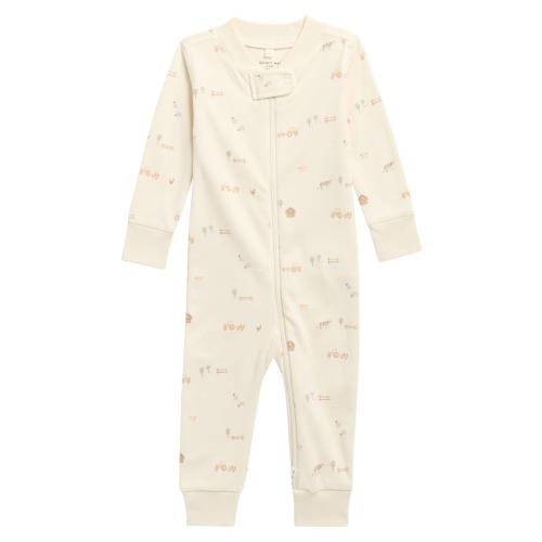 Print Zip Organic Cotton Romper, 0-3M- Only 2 left