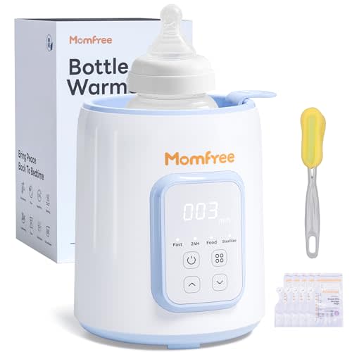 Baby Bottle Warmer, 8-in-1 Fast Bottle Warmer for Breastmilk and Formula,Feeding Baby Essentials at Home Use, Milk Warmer for New Born Baby Bottles(Blue)