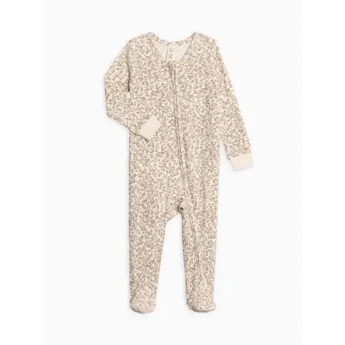 Peyton Zipper Sleeper | 12-18M Color: Aurora Floral / Purple + Mauve