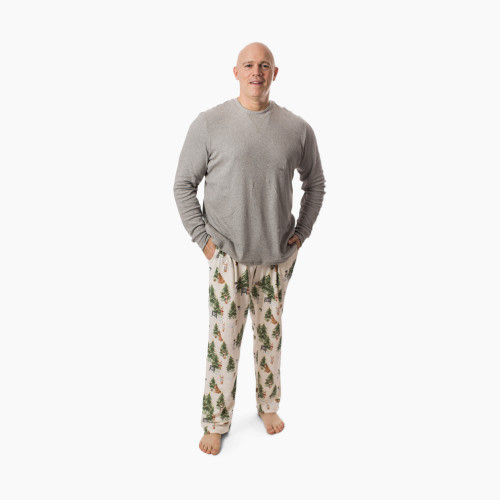 Burt's Bees Baby Mens Christmas Tree Farm Matching Family Pajama Set - X Small