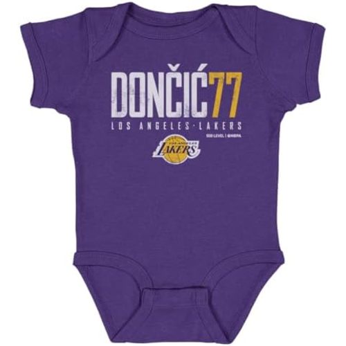 500 LEVEL Luka Doncic Los Angeles Lakers One-Piece Infant Bodysuit - Luka Doncic Los Angeles Lakers Elite