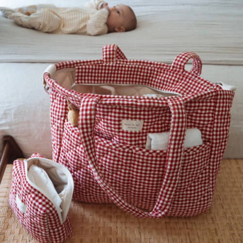 Diaper bag - Red Gingham