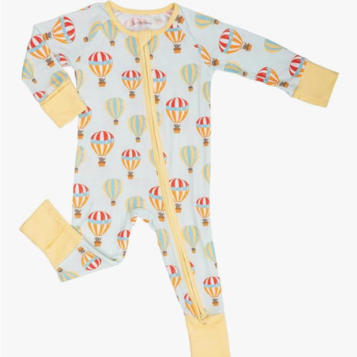 LollyBanks Baby Pajamas, 2-Way Zipper Infant Romper, 95% Viscose Made from Bamboo and 5% Spandex, Baby Sleepers