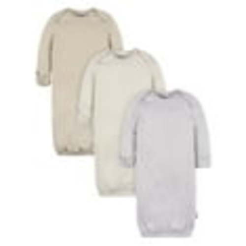 Gerber Baby Neutral Long Sleeve Gowns, 3-Pack, Sizes Newborn - 0/3 Months