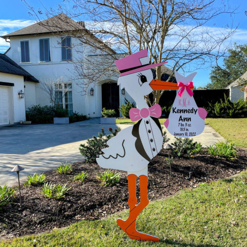 Baby Signs - Nashville Storks and More : Baby announcement lawn sign in Nashville, Franklin, Brentwood, Hendersonville TN