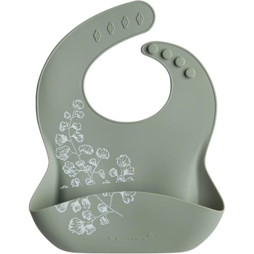 Loulou Lollipop Soft, Waterproof Silicone Feeding Bib for Babies and Toddlers