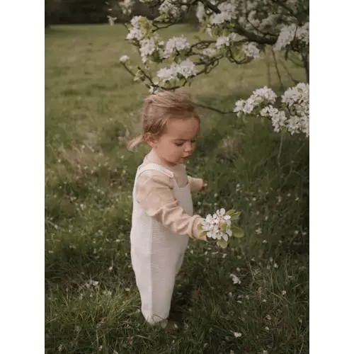 Undyed Cotton Knitted Salopette